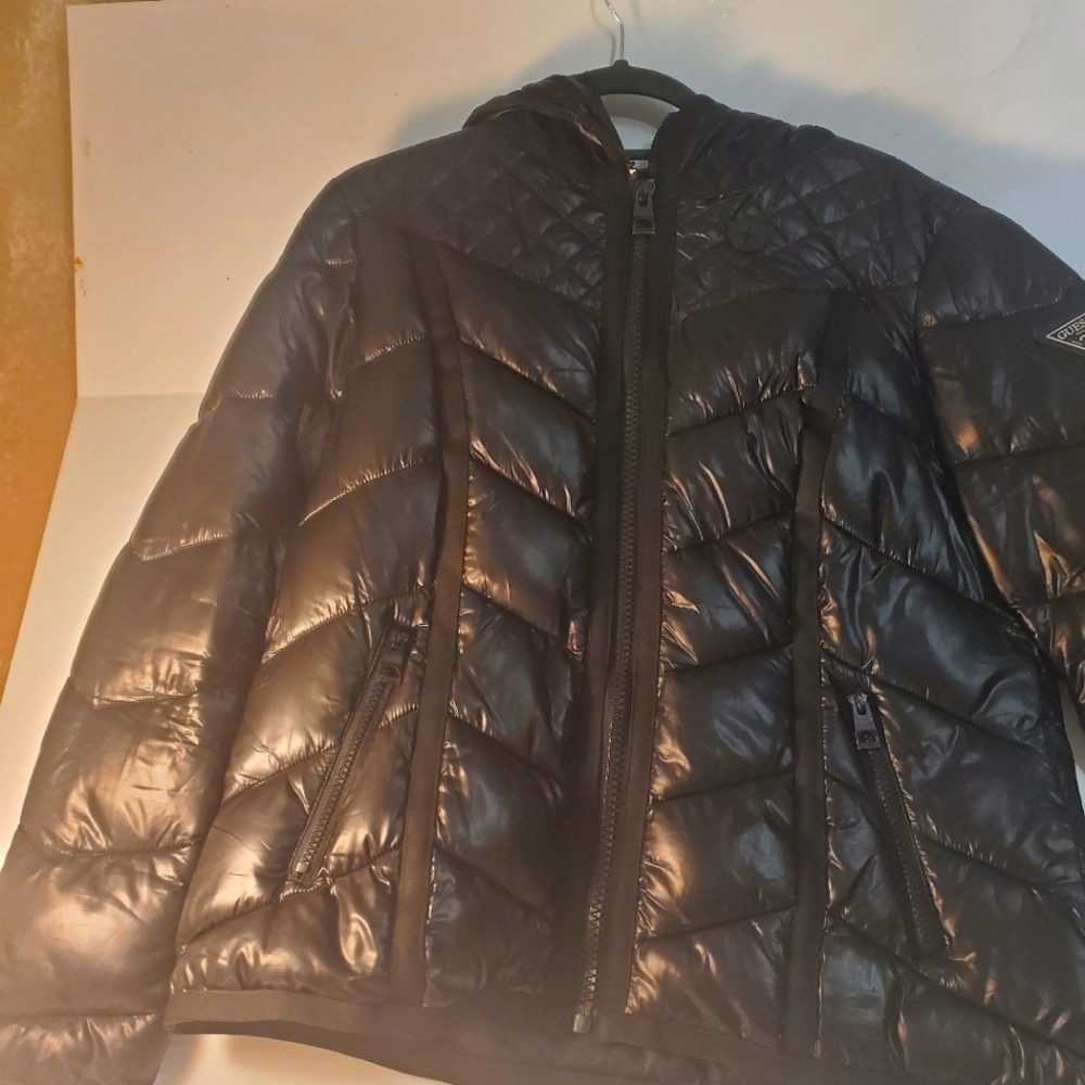 Women's juniors large Guess polyester coat